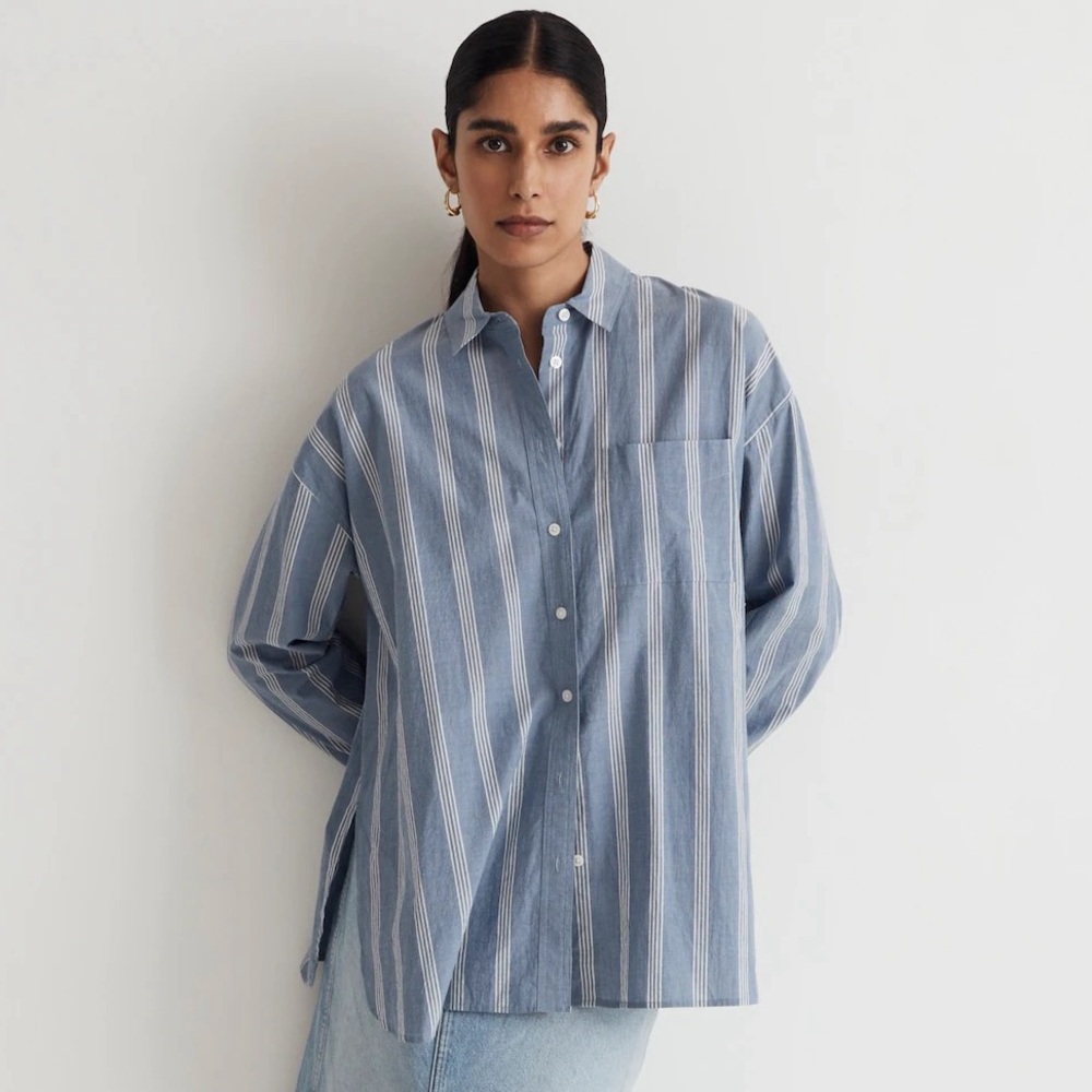 Madewell The Signature Poplin Oversized Shirt